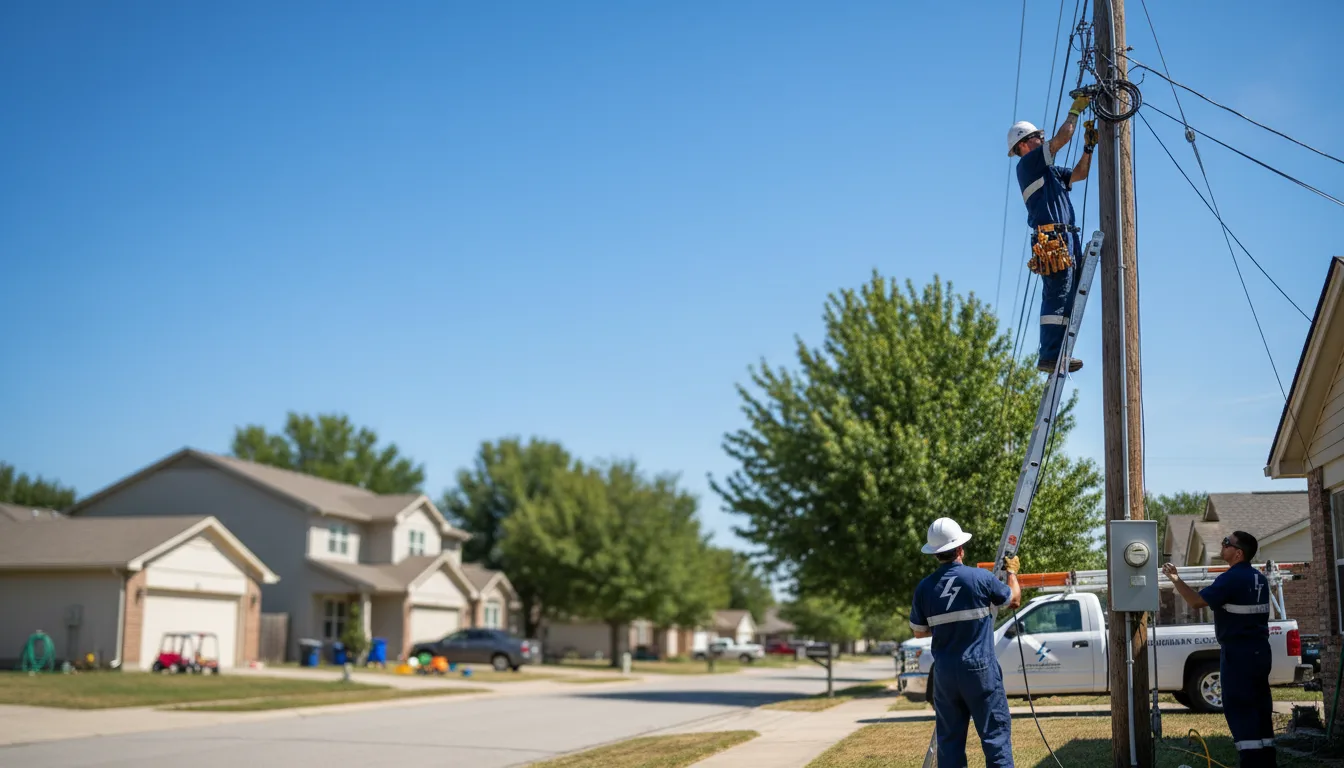 Residential electrician providing installation services in Edgar, WI
